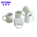 Tazas de café revestidas de cerámica blancas de la presión de 11oz (SKB01)